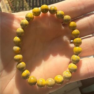 Mookite Yellow Beaded Bracelet